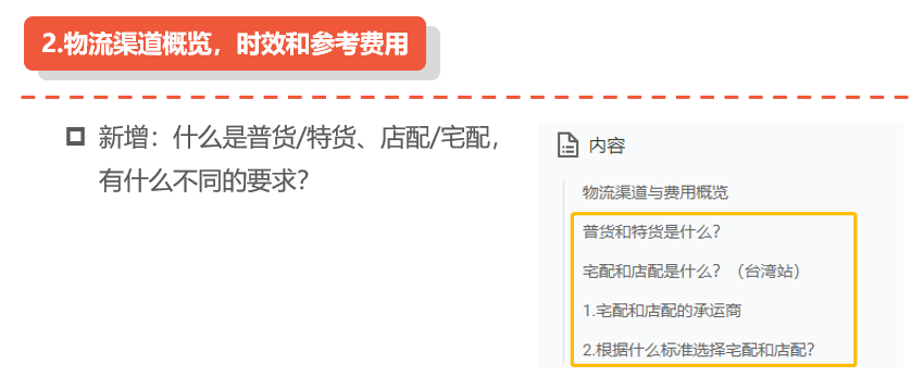 shopee物流渠道概览